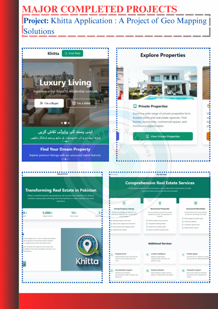 Khitta mobile application for land parcel mapping, geo-referencing, and property boundary digitization